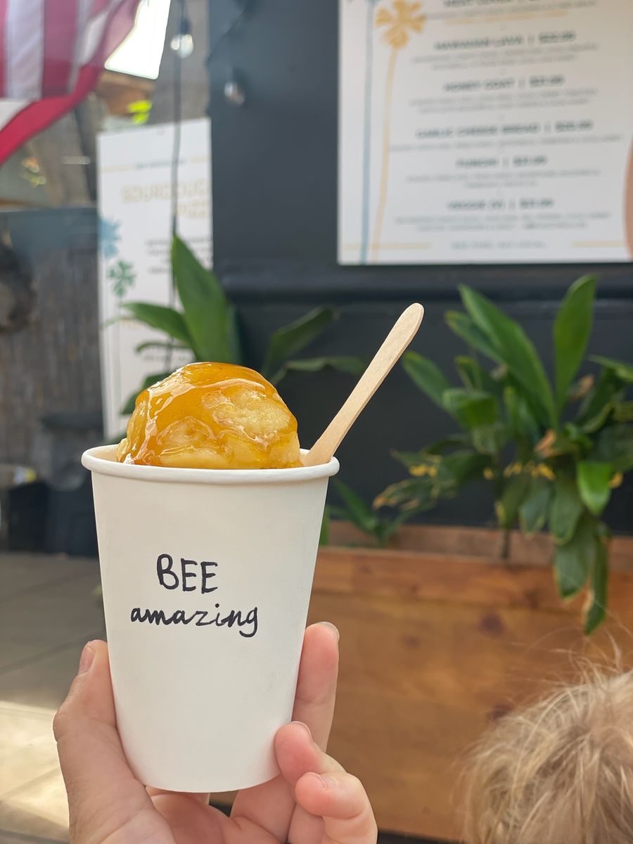 Bee Amazing honey slush cup